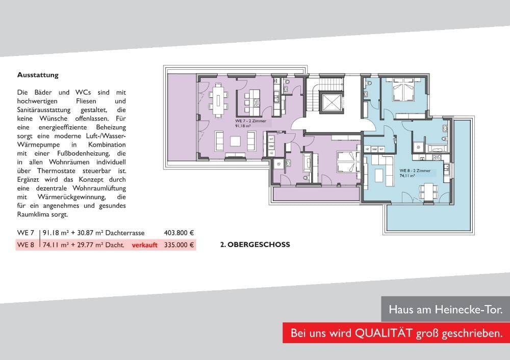 Immobilie in Kirchlengern - ! VERKAUFT ! Haus am Heinecke-Tor - Errichtung von 8 Eigentumswohnungen - Wohnung Nr. 2 - Bild 4
