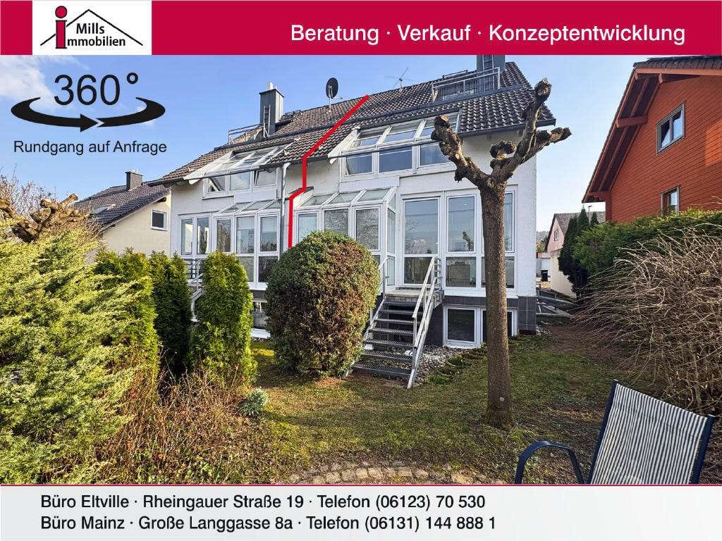 Immobilie in Schlangenbad - Große Doppelhaushälfte mit Garten und traumhaftem Blick ins Grüne in unverbaubarer Feldrandlag - Bild 0
