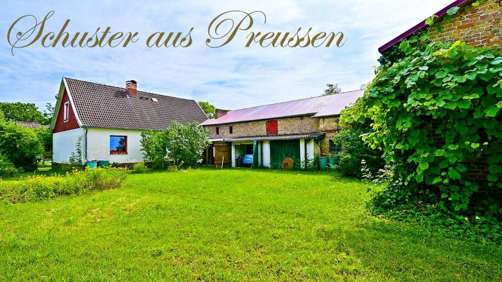 Immobilie in Lindow (Mark) - Schuster aus Preussen - Landhaus auf 6.230 m² - 600 m² Halle, 300 m² Freifläche überdacht, 22 ha ... - Bild 0