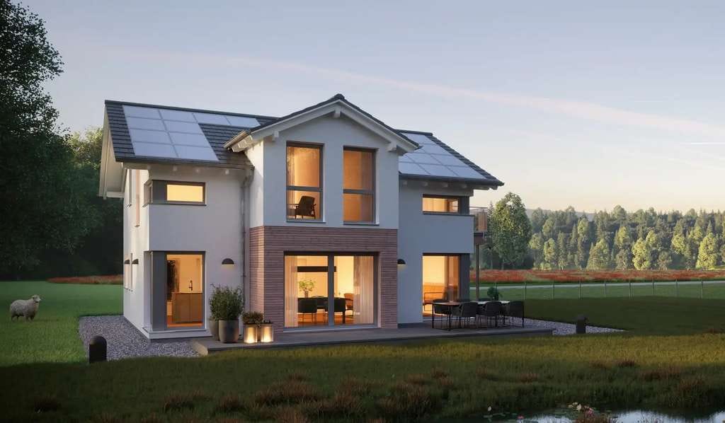 Immobilie in Hallerndorf - Stilvolles Haus mit Erker und akzentreichem Fassadenmix inklusive TOP-Grundstück mit Südausrichtung - Bild 0