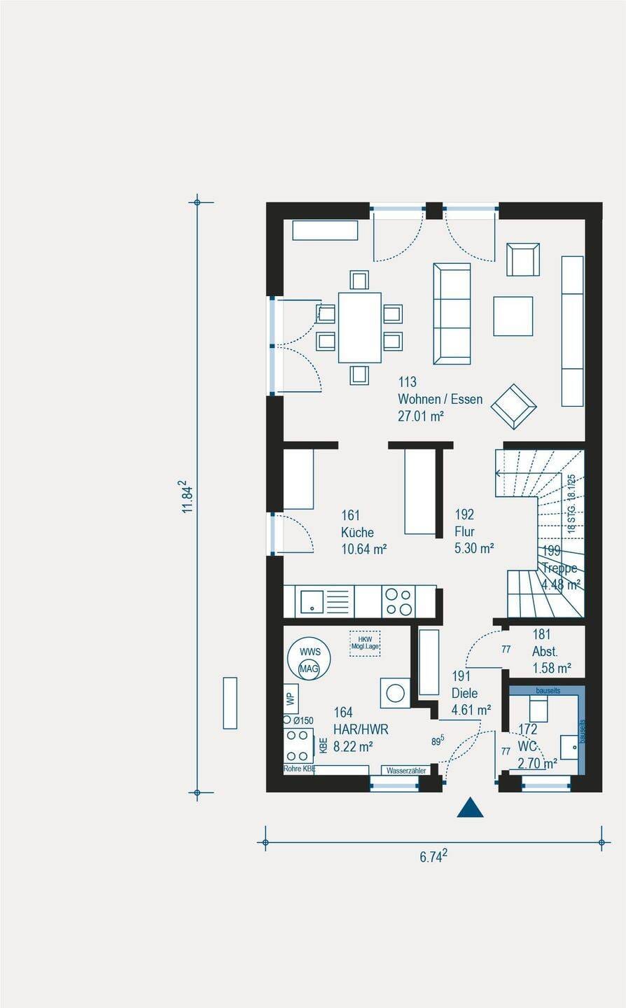 Immobilie in Obertaufkirchen - Doppelt schön ? Ihr neues Zuhause im Neubau-Doppelhaus - Bild 1