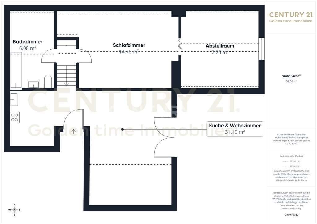 Immobilie in Altenmarkt an der Alz - Helle 3-Zimmer-Dachgeschosswohnung mit Balkon - Bild 3