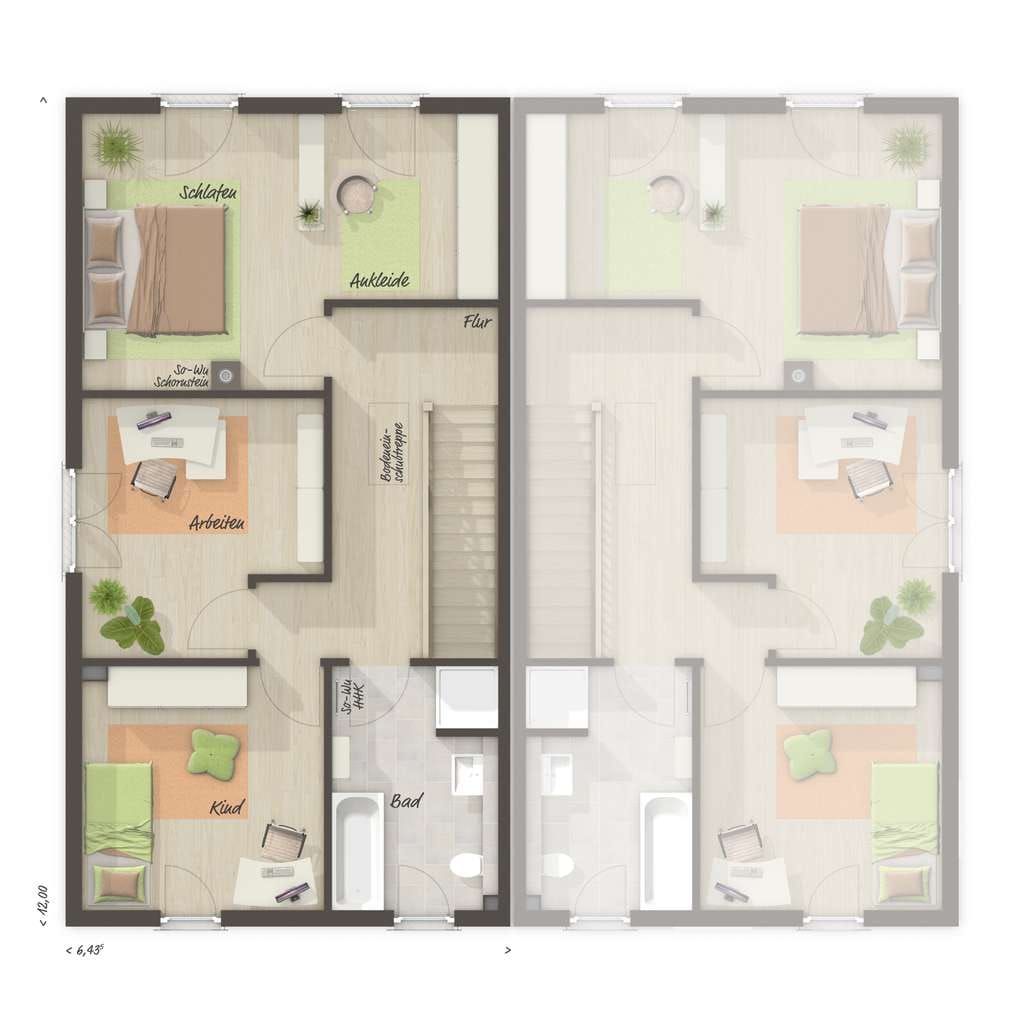 Immobilie in Rüdersdorf bei Berlin - 🪴 Gemeinschaft mit Freiraum – Ihr neues Aura 125 Doppelhaus - Bild 3