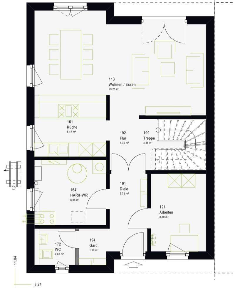 Immobilie in Schallbach - Doppelhaushälfte in Schallbach: 5 Zimmer, 136 m² - Festpreis 571.000 EUR - Bild 3