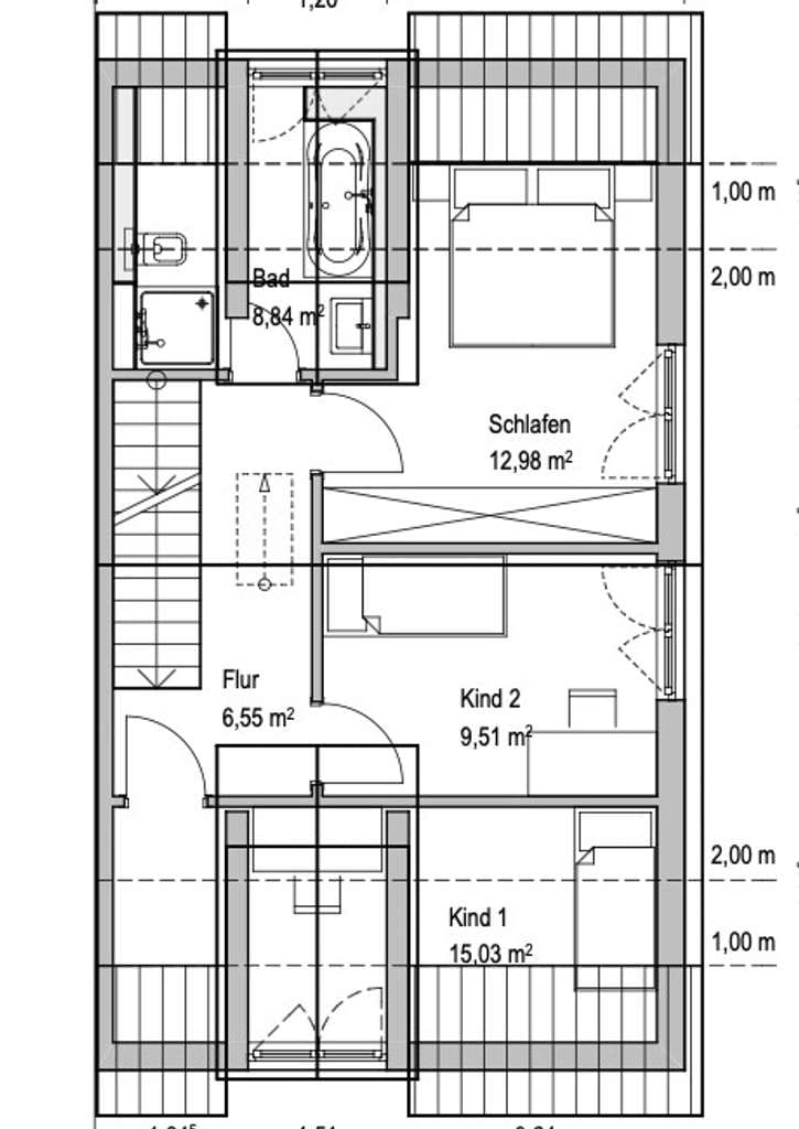 Immobilie in Grasbrunn - Neubau-DHH (A+) inkl. Keller – viel Platz, viel Licht, viel Lebensqualität in Neukeferloh - Bild 2
