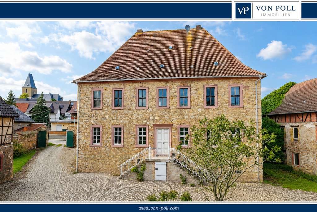 Immobilie in Kindelbrück - Historische Gutsanlage mit Wohnkomfort, Ausbaureserve und weitläufigem Grundstück - Bild 0