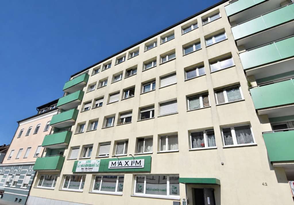 Immobilie in Neu-Ulm - 1-Zimmer-Wohnung mit Balkon in zentraler Lage in Neu-Ulm - Bild 0
