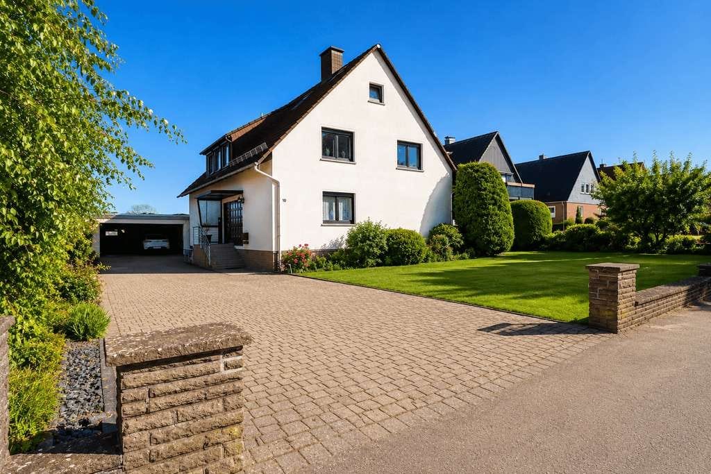 Immobilie in Hülsede - Wohnen mit Aussicht – Charmantes Zweifamilienhaus auf großzügigem Grundstück - Bild 2