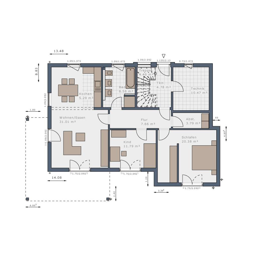 Immobilie in Mühlenbecker Land - +++ Dein zwei Generationshaus, wenn Opi und Omi mitziehen inkl. Baugrundstück+++ Tel:0172/3023080 - Bild 2