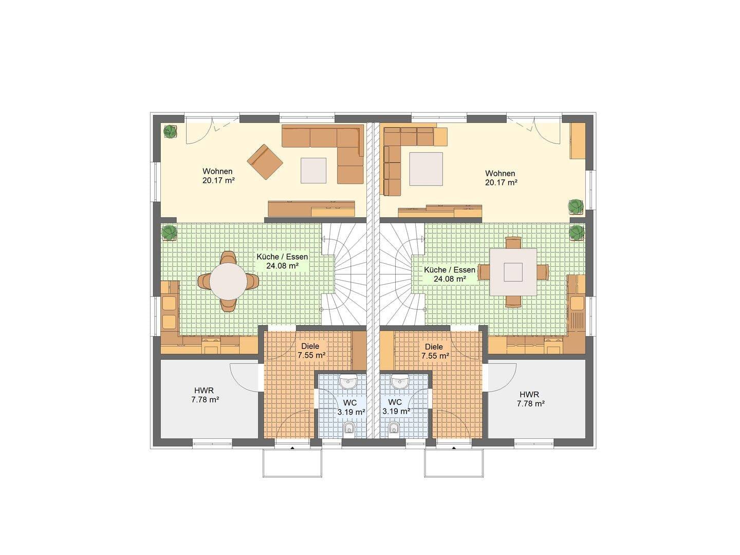 Immobilie in Völpke - modernes Doppelhaus Neubauprojekt, für den Eigenbedarf oder als Investition  - Bild 2