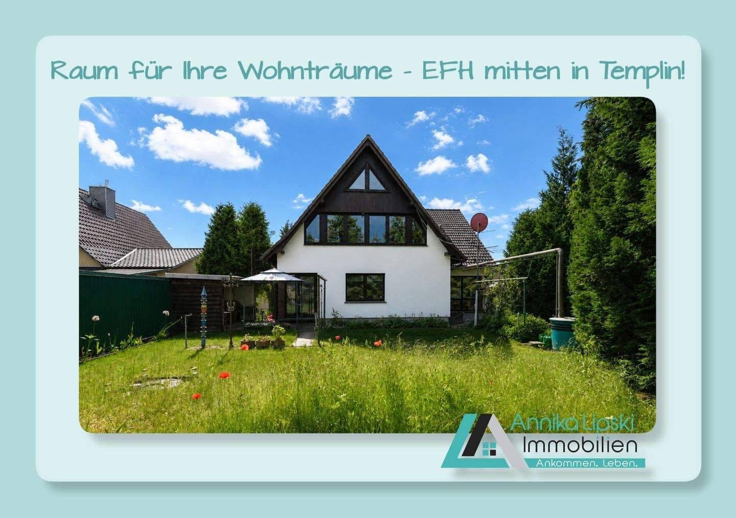 Immobilie in Templin - Uckermark - Raum für Ihre Wohnträume! Einfamilienhaus mitten in Templin. - Bild 0