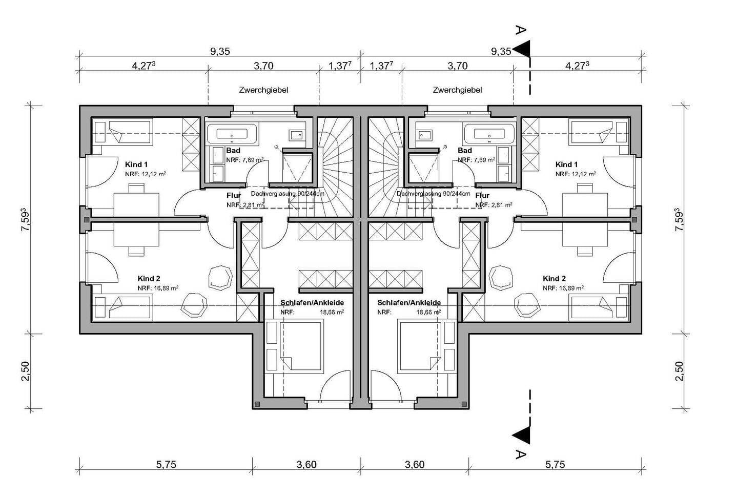 Immobilie in Wielenbach - Moderne Doppelhaushälfte von Baufritz - Bild 3