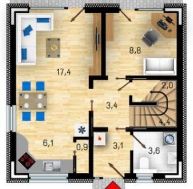 Immobilie in Bissingen - Eine elegante Stadthausvilla massiv mit 5 Zimmer ab Oberkante Bodenplatte - Bild 1