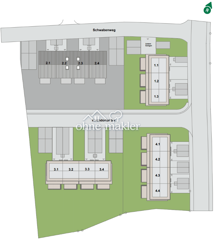 Immobilie in Dettingen an der Iller - Neubau KFW 40-QNG Plus Reihenmittelhaus im Ortskern von Dettingen - Bild 1