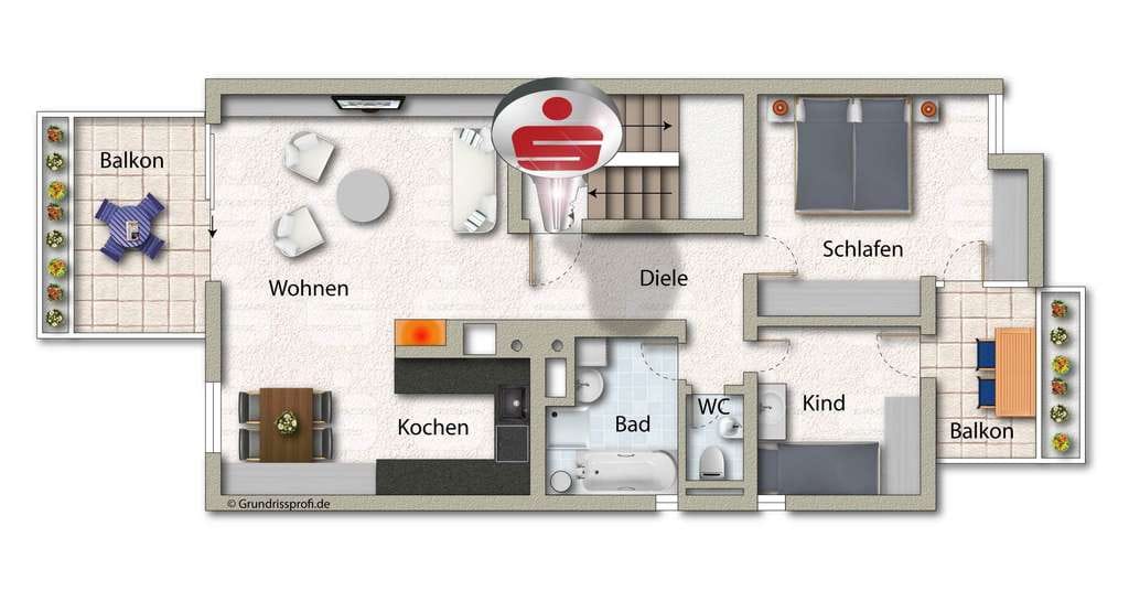 Immobilie in Bad Boll - Helle 3-Zimmer-Eigentumswohnung mit Aussicht! - Bild 1