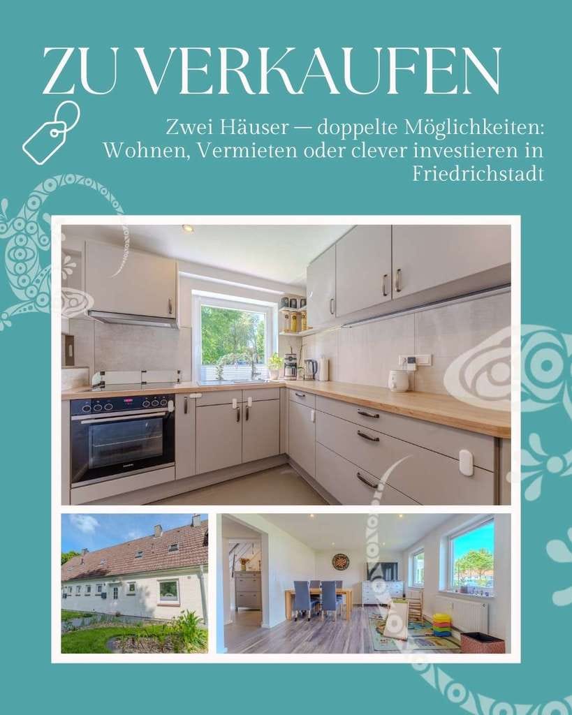 Immobilie in Friedrichstadt - Zwei Häuser – doppelte Möglichkeiten: Wohnen, Vermieten oder clever investieren in Friedrichstadt - Bild 0