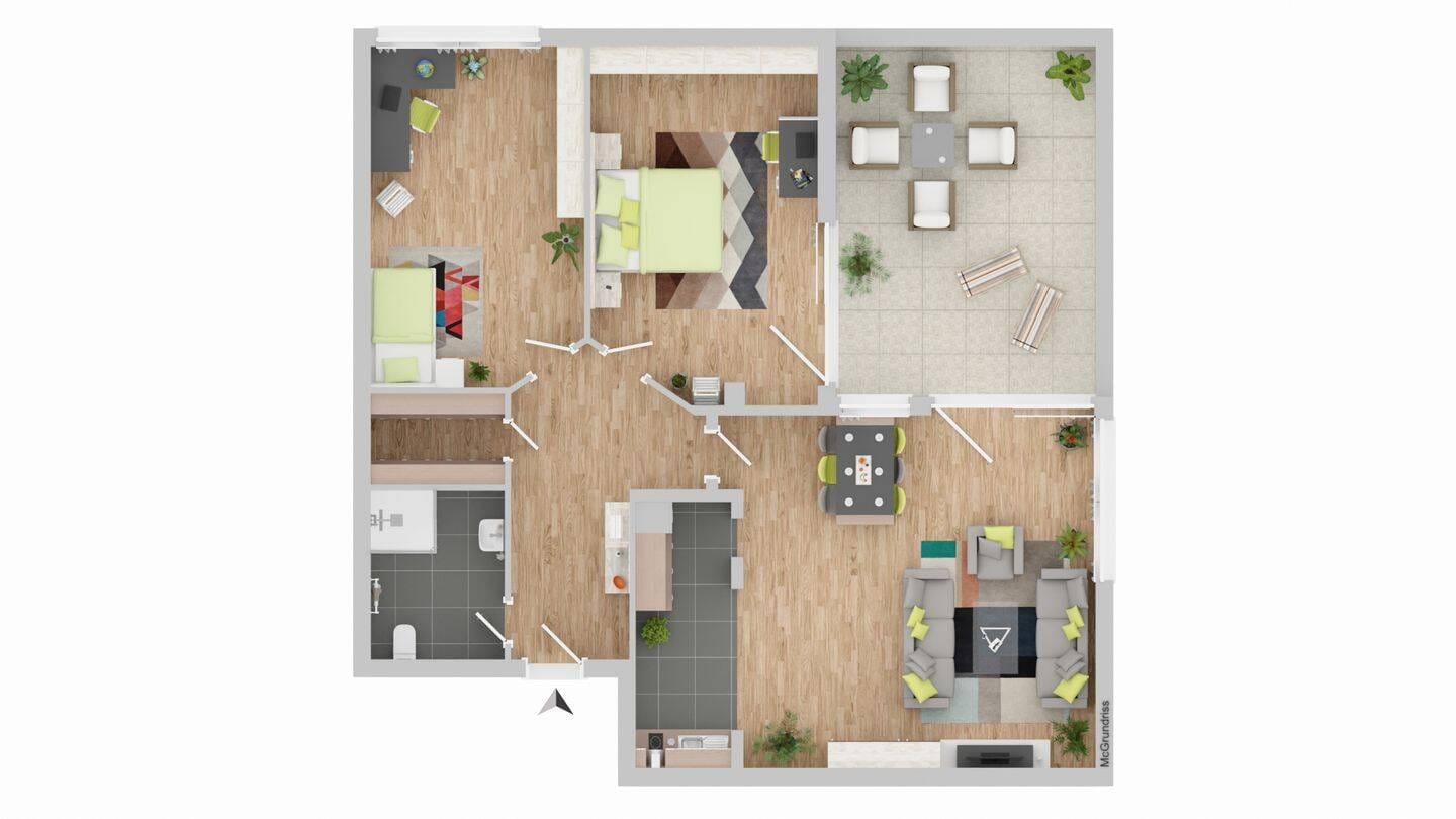 Immobilie in Rohrbach - sonnige Dachterrasse, komplett saniert, provisionsfrei - Bild 2