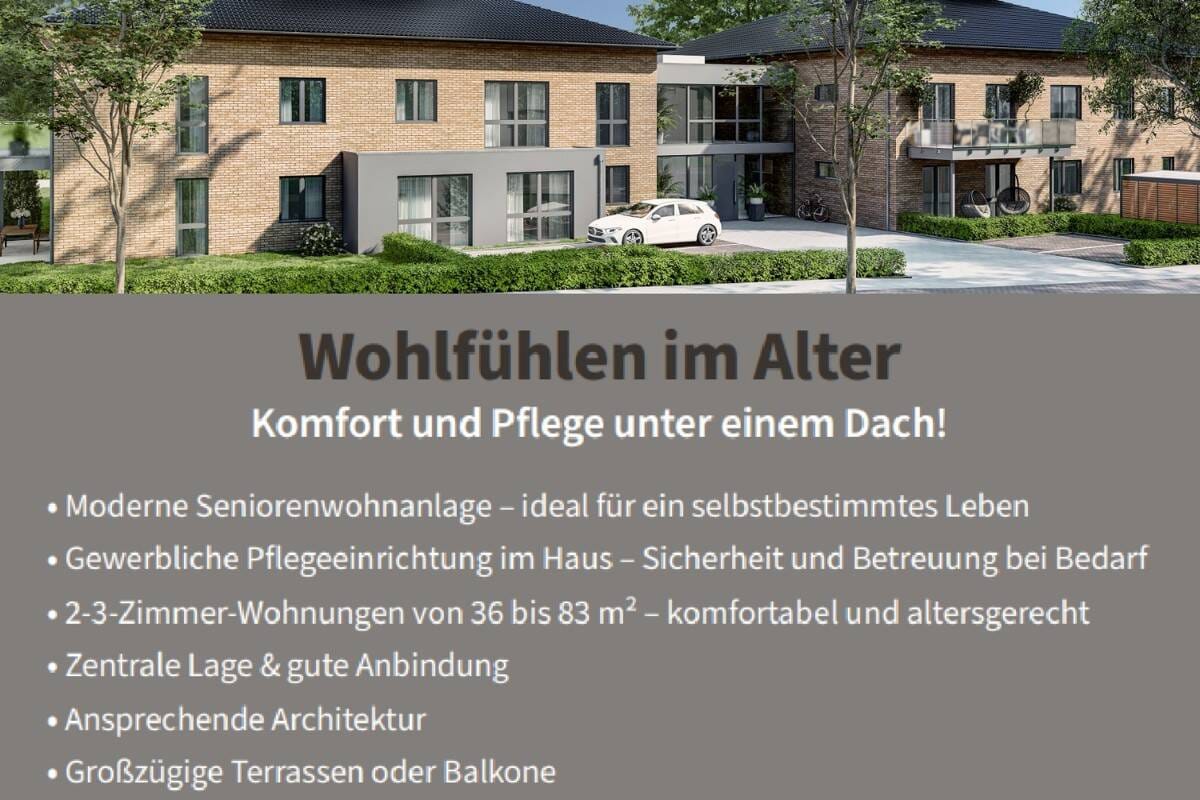 Immobilie in Laar - Neubau mit QNG-Siegel: barrierefrei | 2-3-Zimmer-Wohnungen | Terrasse/ Balkon und Stellplatz - Bild 3