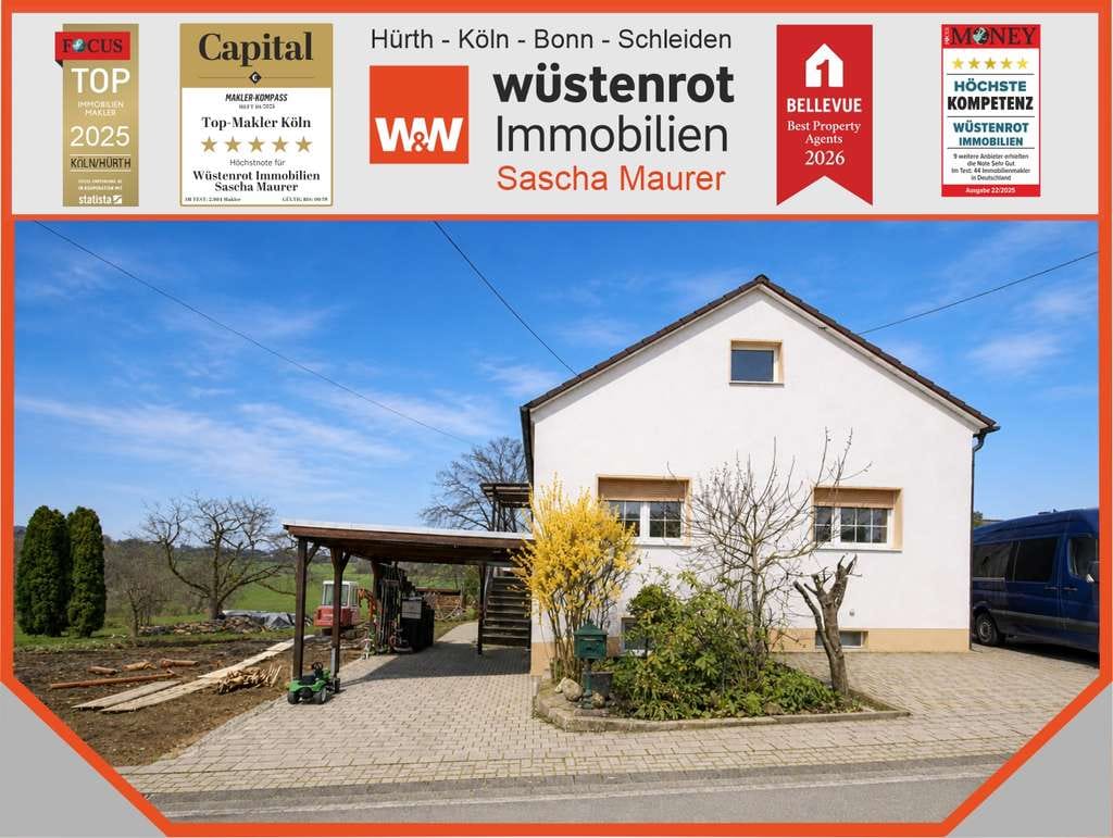 Immobilie in Hennef (Sieg) - Mit 3D: Mehrgenerationenwohnen oder Vermietung – flexibles Ein- Zweifamilienhaus mit Entwicklungscha - Bild 0