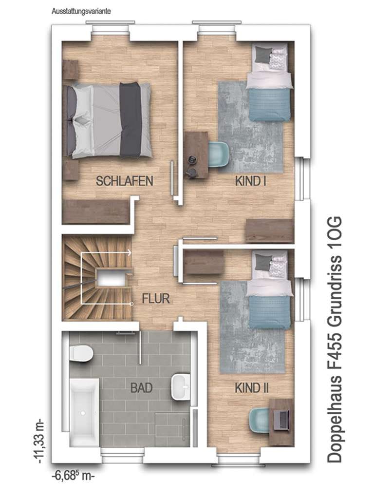 Immobilie in Oststeinbek - Mein Traumhaus Ziegelei via 3 Etagen+ Dachterrasse Klinker  5 Zimmer - Bild 2