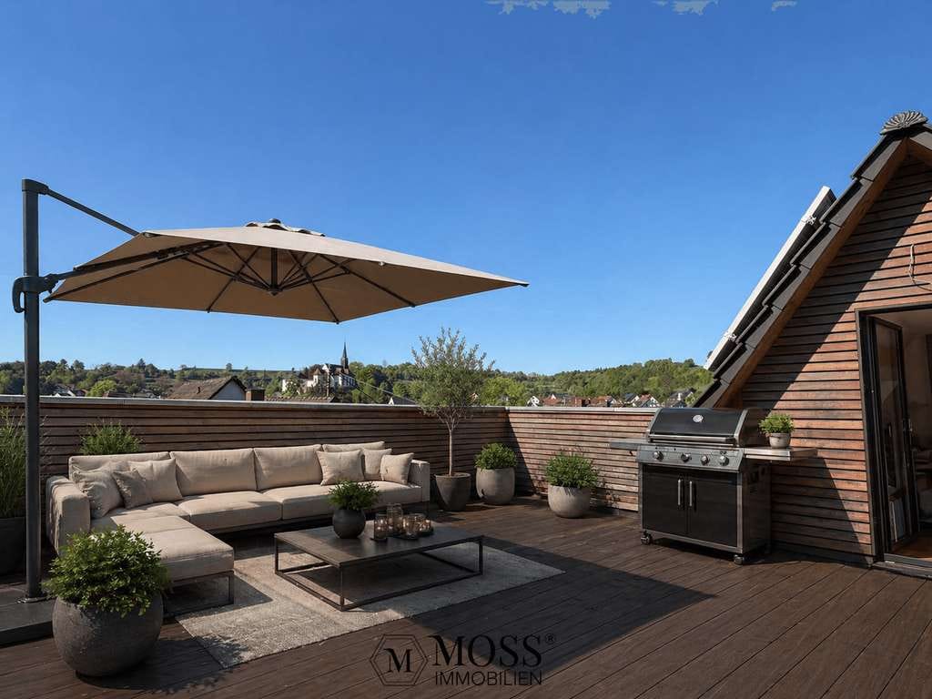 Immobilie in Kenzingen - Exklusiv saniertes Fachwerkhaus, 6,5 Zi., 223m², Dachterrasse, Fernblick, Vielseitig & großer Garten - Bild 4