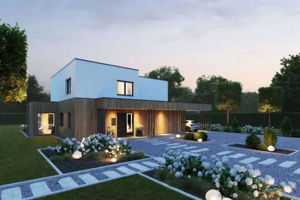 Immobilie in Prutting - MODERN LIVING AT IT´S BEST – KLARE LINIEN UND NATÜRLICHE MATERIALIEN. INKLUSIVE BAUPLATZ! - Bild 1