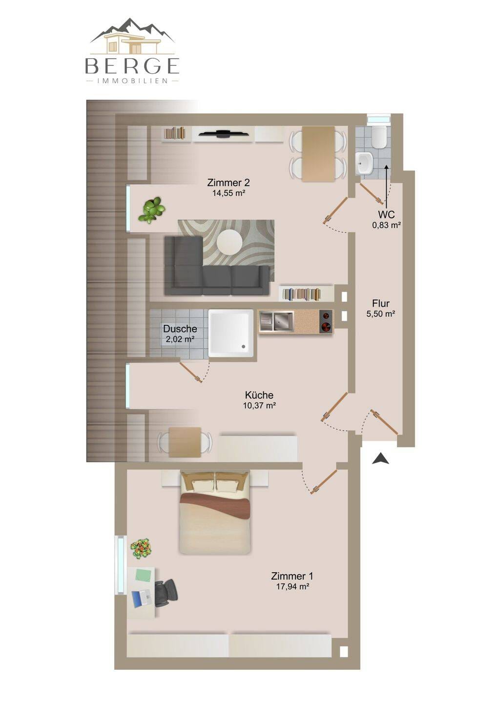 Immobilie in Fuldatal - Wohnungspaket bestehend aus 2 Wohnungen mit einer Rendite von über 6% - Bild 3
