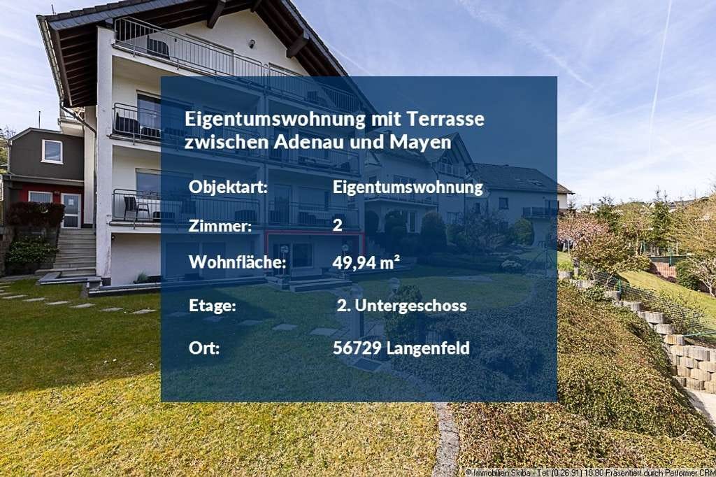Immobilie in Langenfeld (Rheinland) - Ausblick ins Grüne: Eigentumswohnung mit Terrasse zwischen Adenau und Mayen - Bild 1