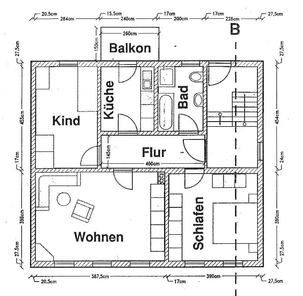 Immobilie in Eisenach - vermietete Eigentumswohnung, 3-ZKB im Hochparterre mit Balkon und Stellplatz - Bild 3