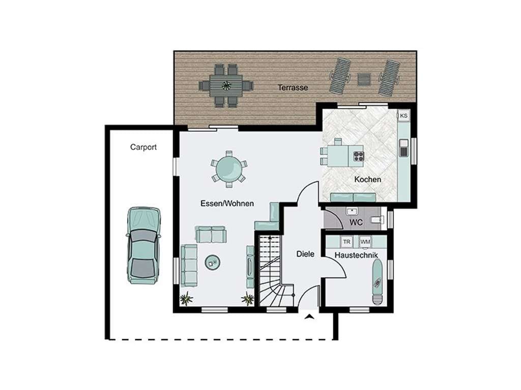 Immobilie in Oberwesel - NEU: Ihr Einfamilienhaus mit Balkon und Carport - Bild 3