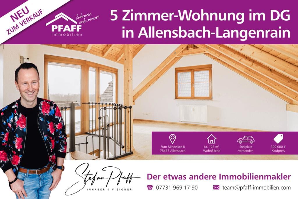 Immobilie in Allensbach - Dachgeschosswohnung in Allensbach - Bild 0