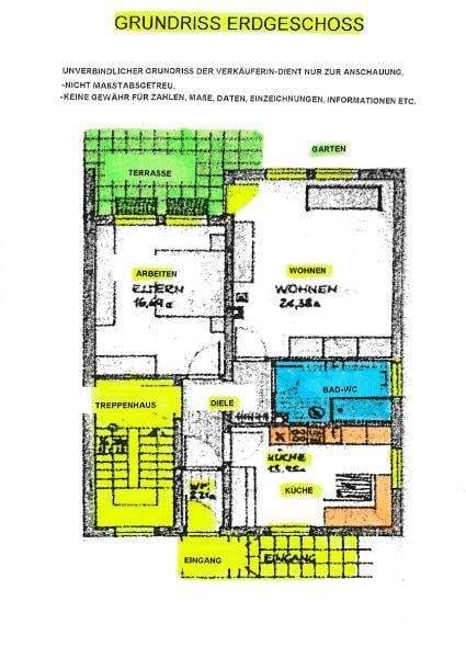 Immobilie in Reckendorf - RECKENDORF: FREISTEHENDES HAUS ZUM KOMPLETT-SANIEREN+2 GARAGEN AUF ca.673m2 FÜR 198.000,-EURO - Bild 3