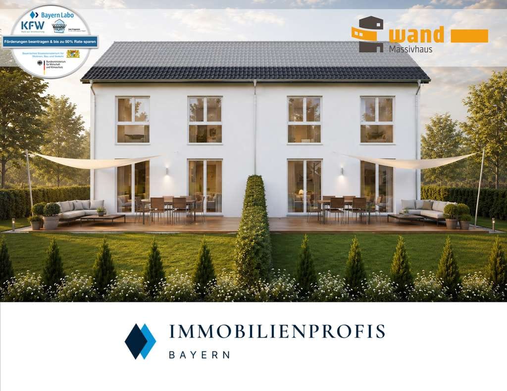 Immobilie in Straßlach-Dingharting - Top Lage Straßlach Dingharting: Neubau-DHH inkl. Keller | Energie A+ | familienfreundliche Lage - Bild 0