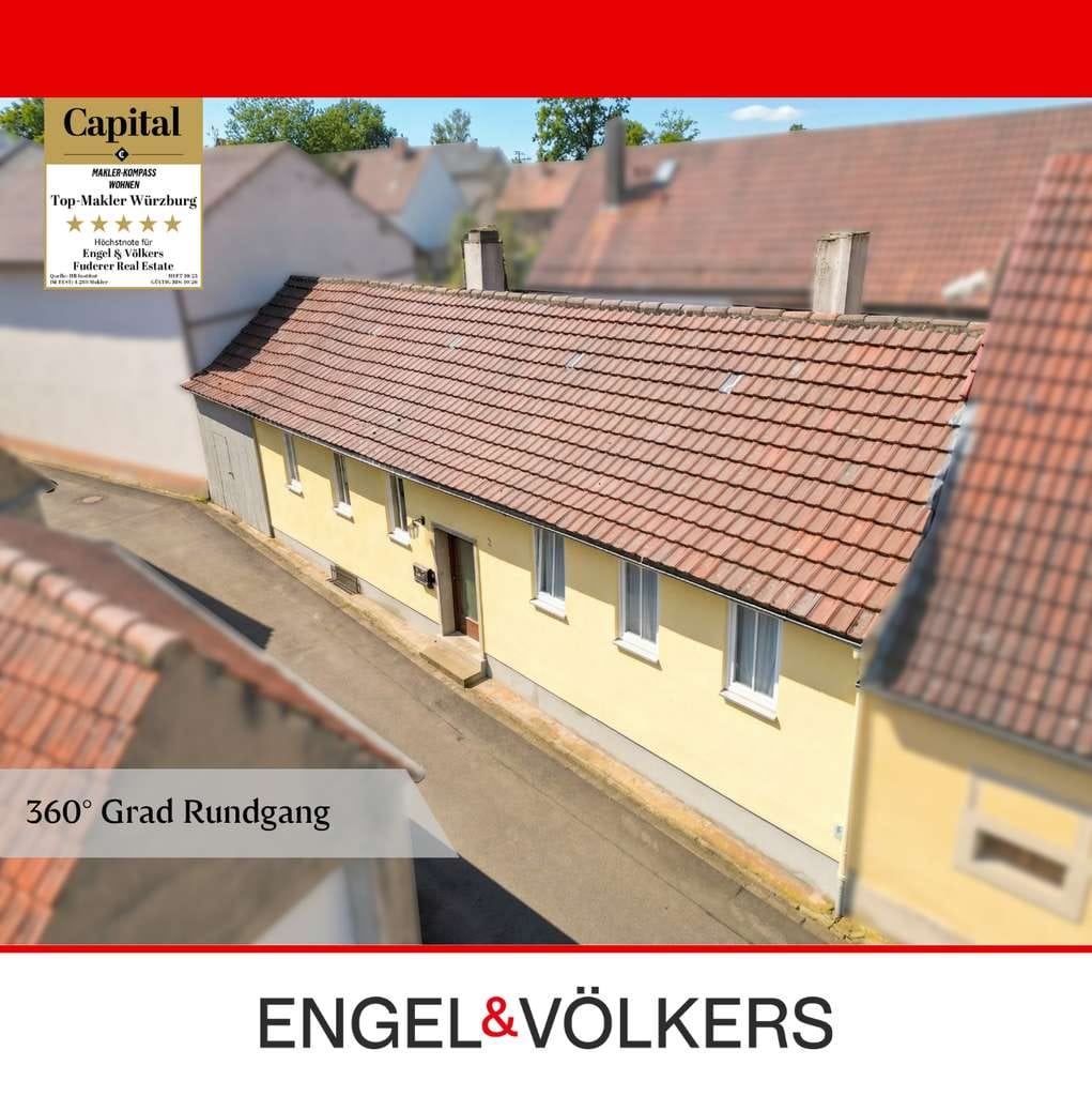 Immobilie in Buchbrunn - Sanierungsobjekt in ruhiger Stichstraße – ideal für Handwerker oder Kapitalanleger - Bild 0