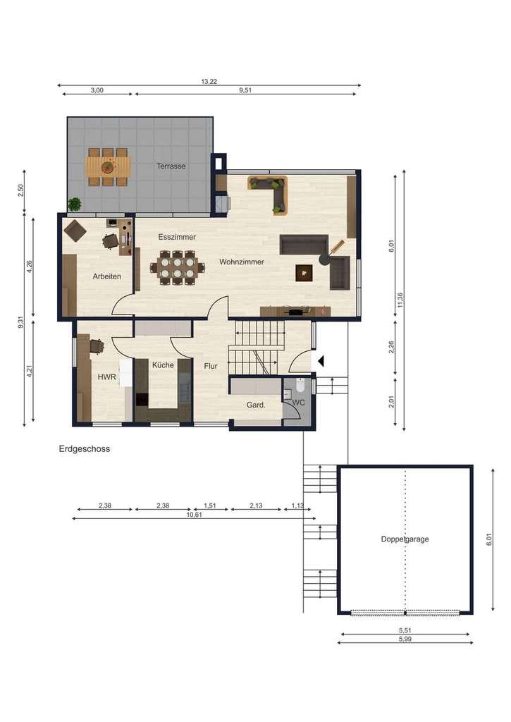 Immobilie in Lappersdorf - Stilvolles Einfamilienhaus mit großem Garten und exklusivem Wellnessbereich - Bild 2