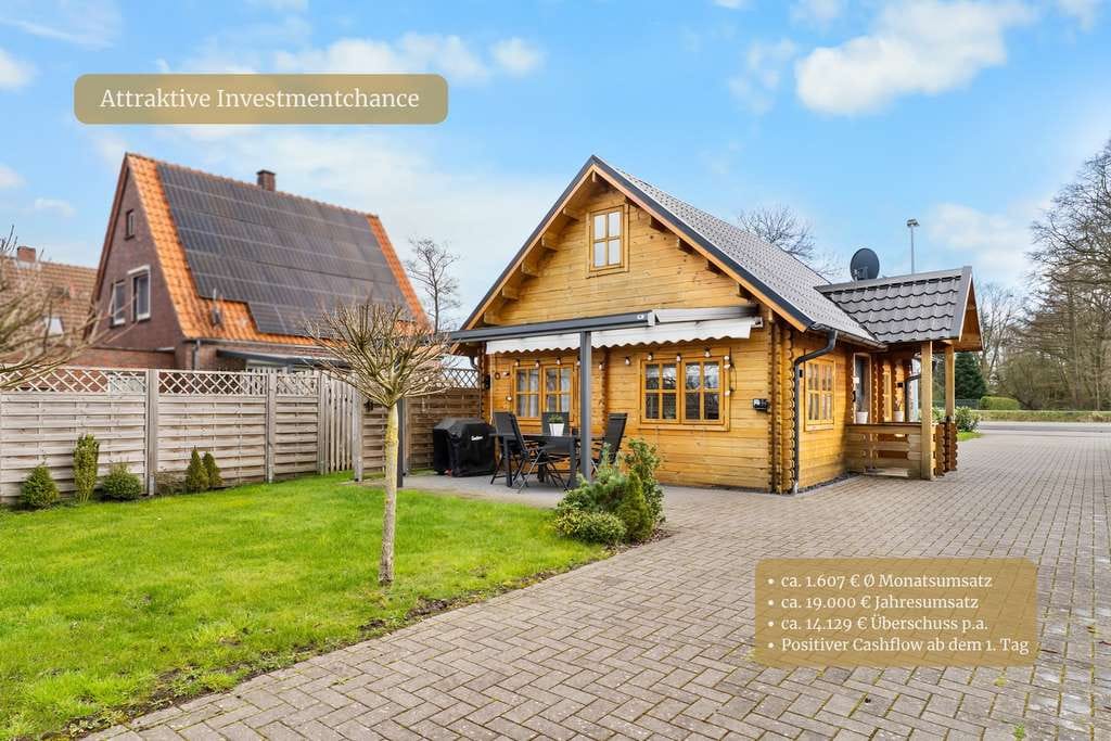 Immobilie in Apen - Ferienhaus Lüttje Holthuus: 230 Tage Auslastung, 14.129 € Überschuss, Top Bewertung & Smarte Technik - Bild 0