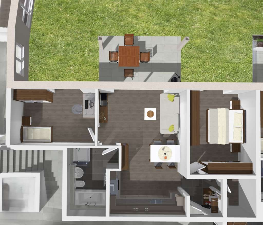 Immobilie in Weiler bei Bingen - Gemütliches Wohnen im Erdgeschoß mit Terrasse und eigenem Gartenanteil - Bild 2