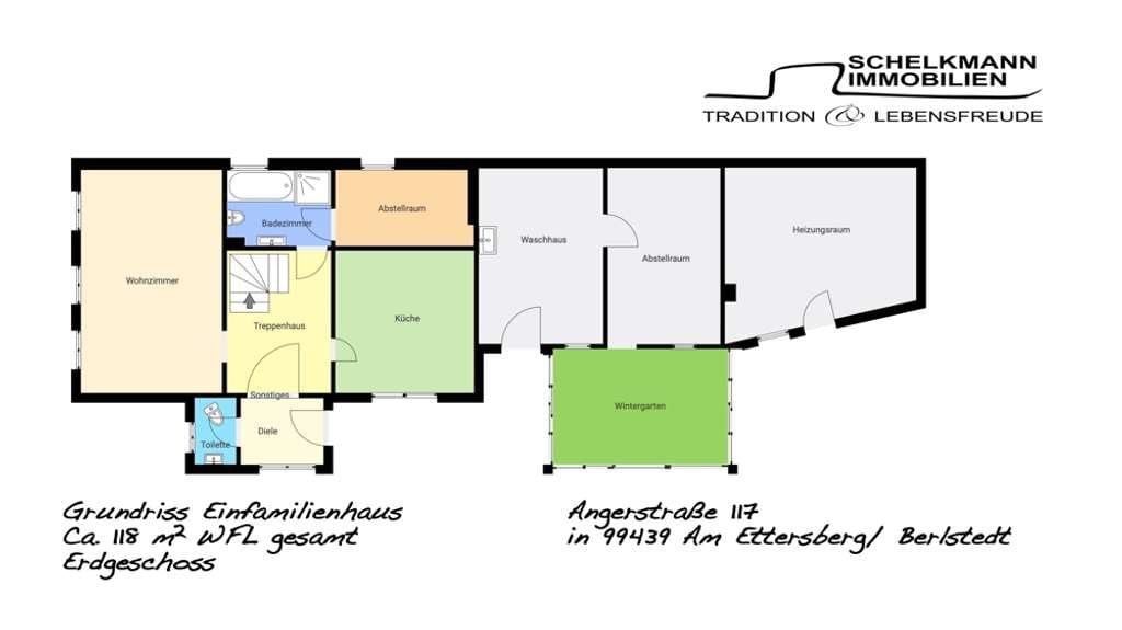 Immobilie in Am Ettersberg - Traditionelles Einfamilienhaus mit großer Scheune & hübschem Garten - Bild 4