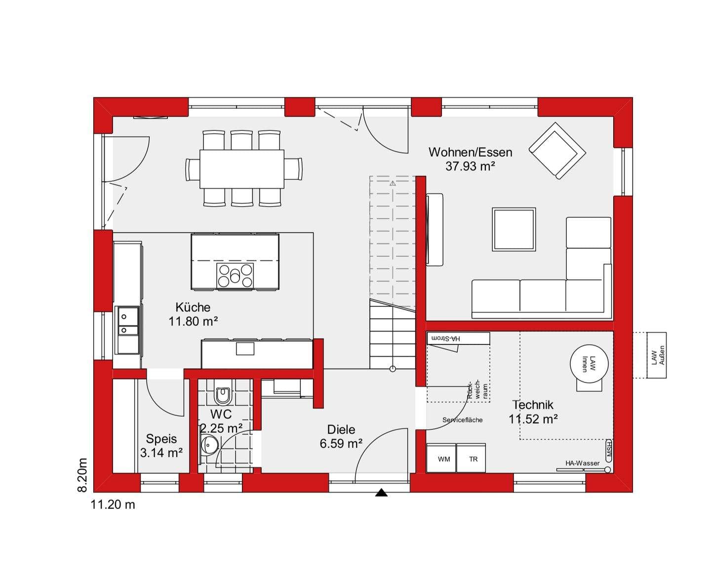 Immobilie in Margetshöchheim - Fertig projektiertes Einfamilienhaus 141 m² inkl. 500 m² Grundstück - Bild 3