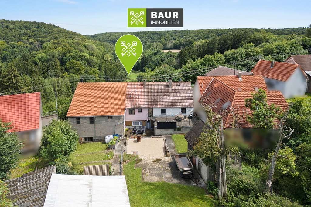Immobilie in Ehingen (Donau) - 360° | Grünes Glück! Einfamilienhaus mit Scheune und großem Grundstück bei Ehingen - Bild 1