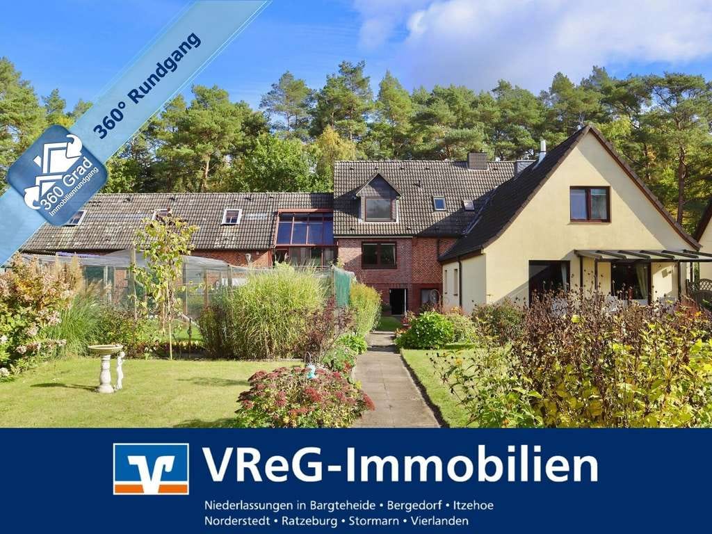 Immobilie in Escheburg - Vielseitiges Wohnensemble  mit großem Grundstück & Platz für Familie, Tiere u. Arbeit - Bild 0