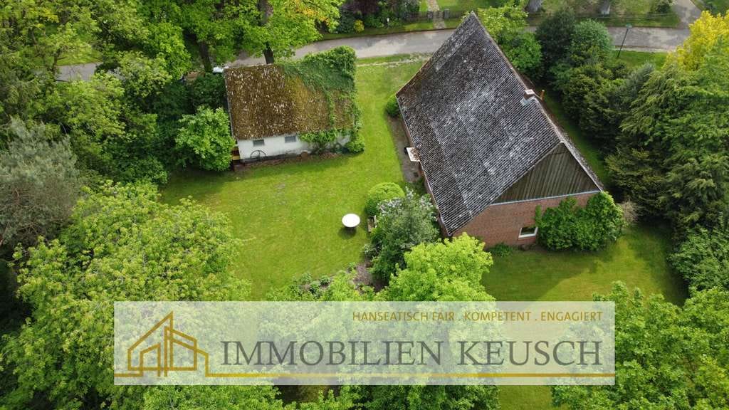 Immobilie in Breddorf - Historisches 200 Jahre altes Fachwerkhaus & Stallgebäude am idyllischen Mühlenbach in gutem Zustand - Bild 0
