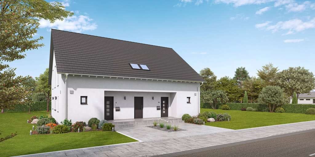 Immobilie in Mühlenbecker Land - Individuelles Zweifamilienhaus in Schildow - Ihr maßgeschneidertes Zuhause mit allkauf Pro Time für  - Bild 1