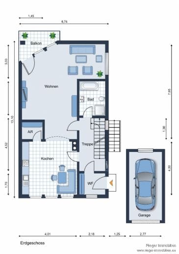 Immobilie in Gefrees - Vermietete Doppelhaushälfte mit Einliegerwohnung, ruhige Lage von Gefrees! - Bild 0