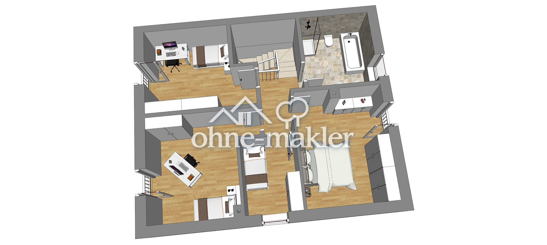 Immobilie in Niedertaufkirchen - Neubau-Doppelhaushälfte,KFW 40,Zinsgünstiges KFW Darlehen,PV-Anlage mit Speicher. - Bild 4