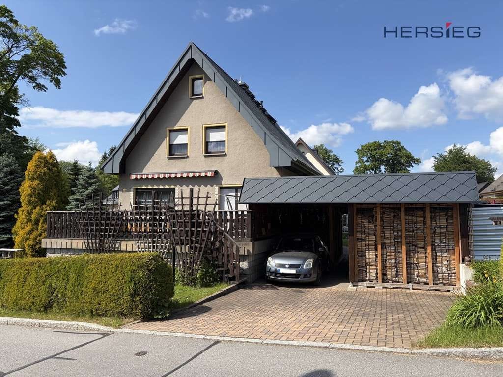 Immobilie in Sehmatal - Attraktives Einfamilienhaus mit sonniger Terrasse und schönem Grundstück - Bild 1
