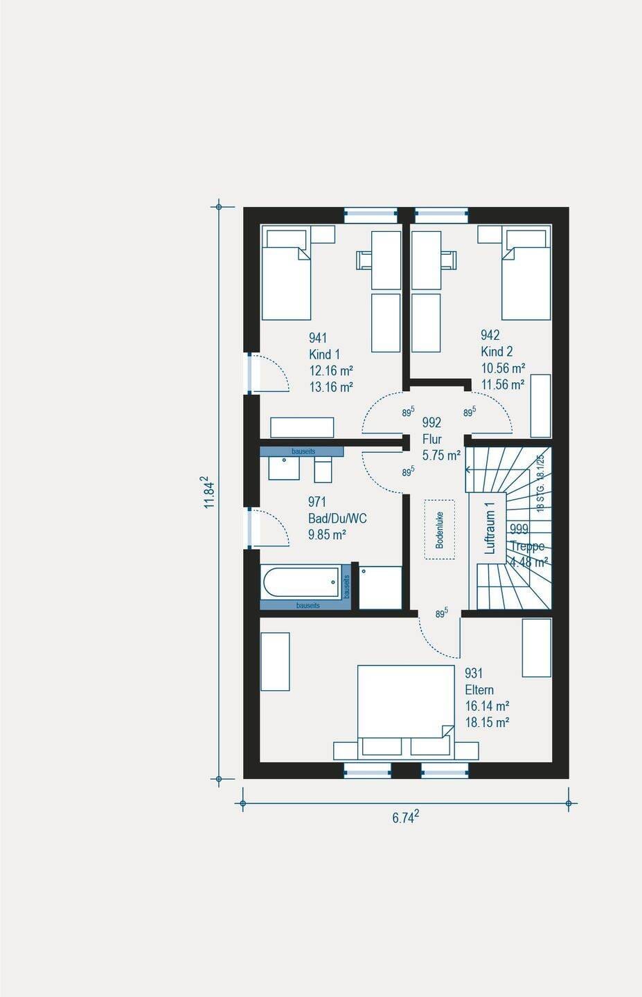 Immobilie in Obertaufkirchen - Doppelt schön ? Ihr neues Zuhause im Neubau-Doppelhaus - Bild 2