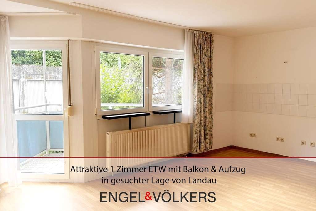 Immobilie in Landau in der Pfalz - Attraktive 1 Zimmer ETW mit Balkon & Aufzug in gesuchter Lage von Landau! - Bild 0