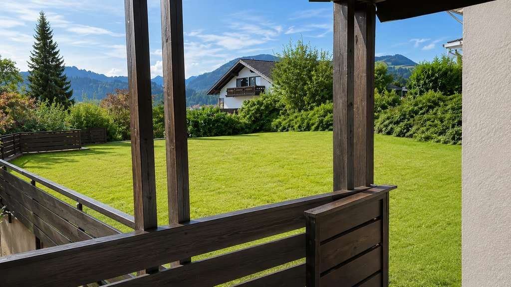 Immobilie in Wertach - Seltene Ferienwohnung mit Alpenblick und Wiese in Wertach - Bild 0