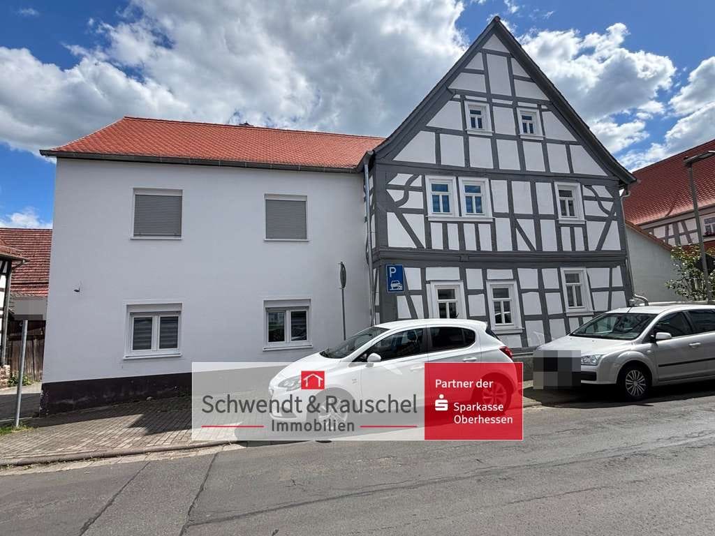 Immobilie in Limeshain - Fachwerkhaus mit Anbau in Limeshain Himbach - Bild 0